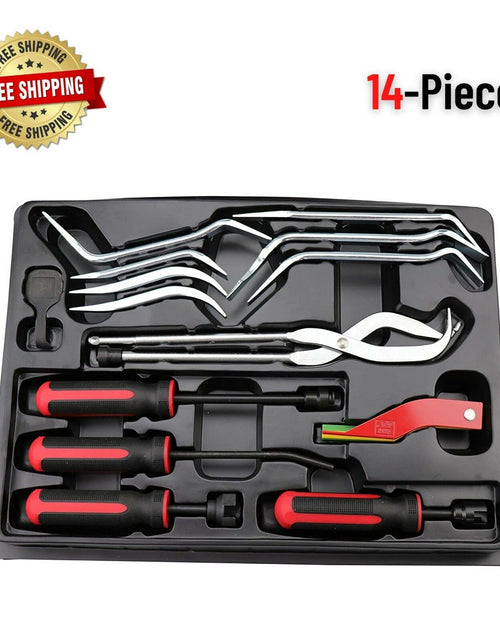 Load image into Gallery viewer, 14Pc Drum Brake Tool Set Removal Kit Lining Gauge for Services Repair Automotive
