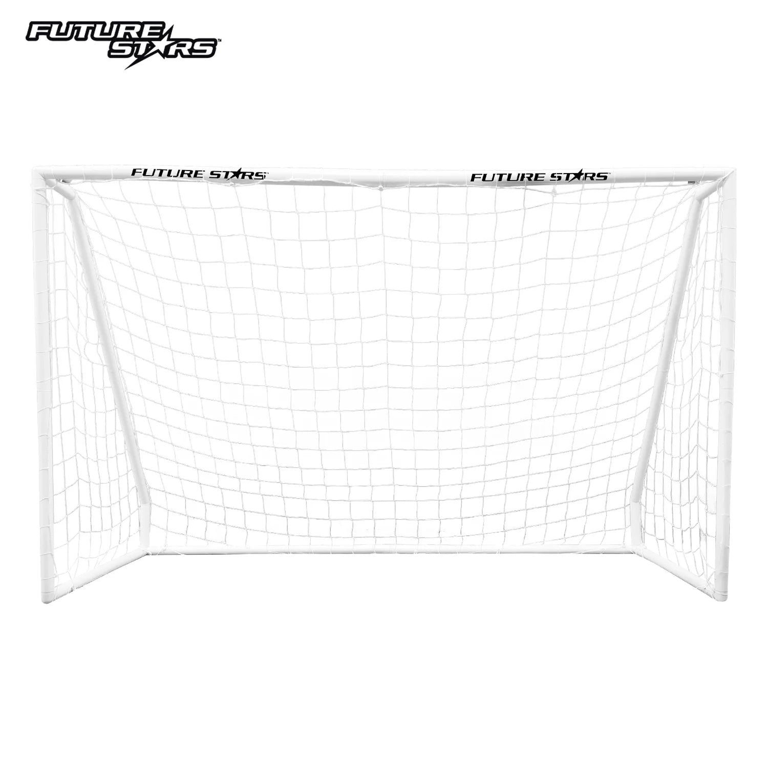 8Ft Soccer Goal Combo Set with Shooter Tutor, Official Size 5 Soccer Ball and Pump with Pin