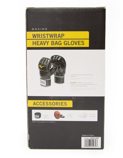 Load image into Gallery viewer, Boxing Wristwrap Heavy Bag Gloves Black
