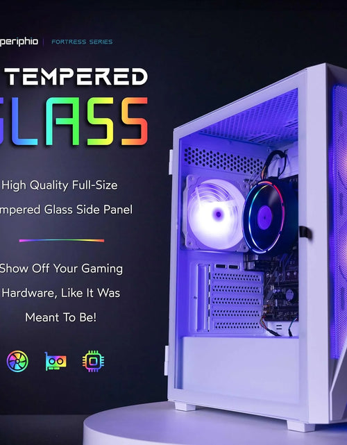 Load image into Gallery viewer, Castle Prebuilt Gaming PC - AMD Ryzen 5 5600G CPU (4.4Ghz Turbo) | Radeon Vega 7 Igpu (4GB) | 1TB M.2 Nvme SSD Storage | 16GB DDR4 RAM | Windows 11 Gaming Desktop Computer | 5G-Wifi + BT
