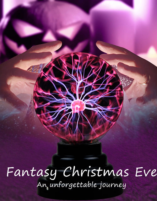 Load image into Gallery viewer, Plasma Ball Orb, 3&quot;Plasma Ball Plasma Globe for Kids Thunder Lightning Decorative Lamp USB/ Powered
