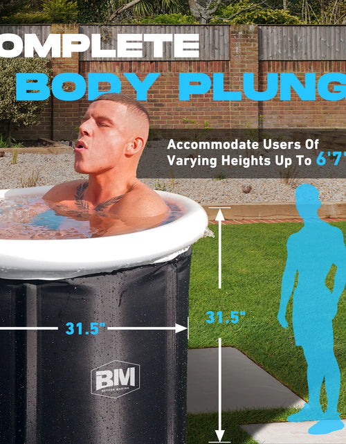 Load image into Gallery viewer, Ice Bath Tub for Athletes, Portable Ice Bath at Home, Inflatable Cold Plunge Tub for Adults, Large Ice Bathtub Outdoor, Recovery Cold Bath with Cover and Lid
