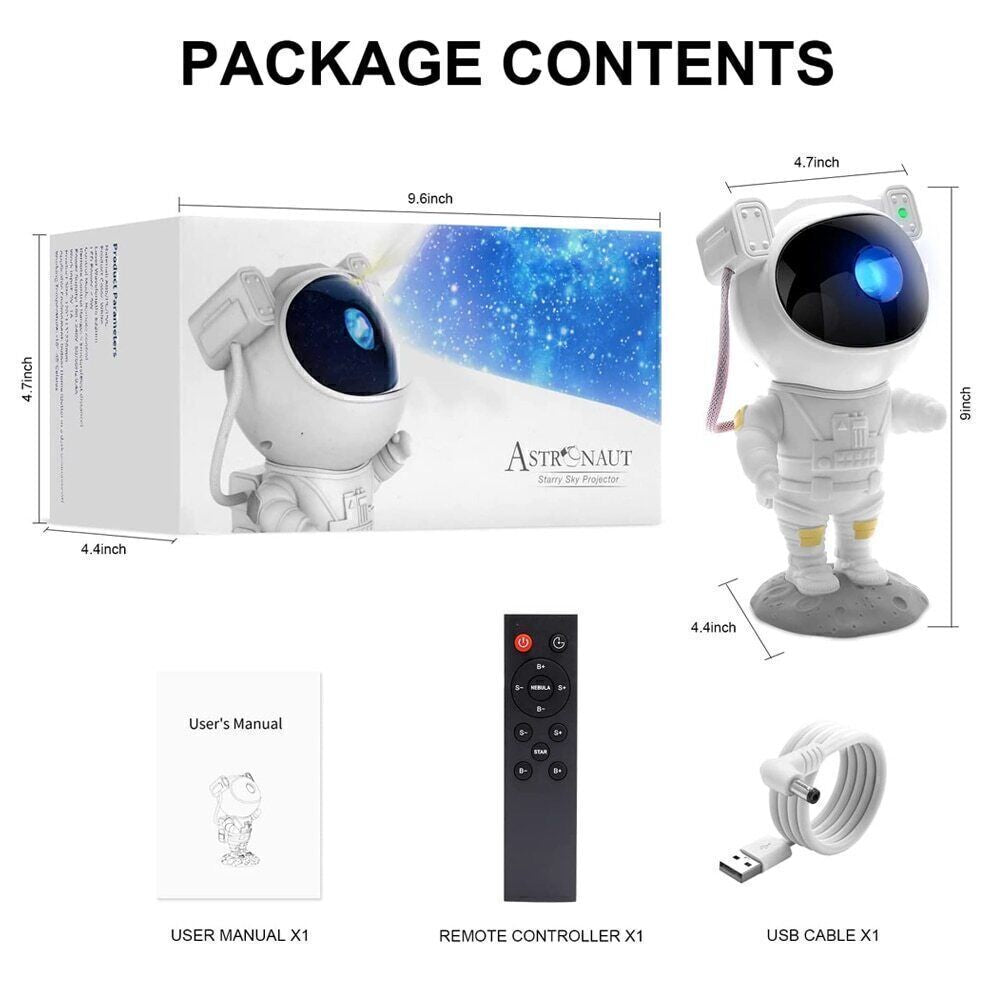 Astronaut Projector Galaxy Starry Sky Night Light Ocean Star LED Lamp Remote