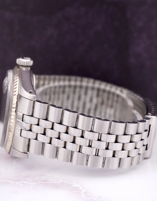 Load image into Gallery viewer, 36Mm Datejust Mens Steel Watch Jubilee Band Silver Linen Dial 1601
