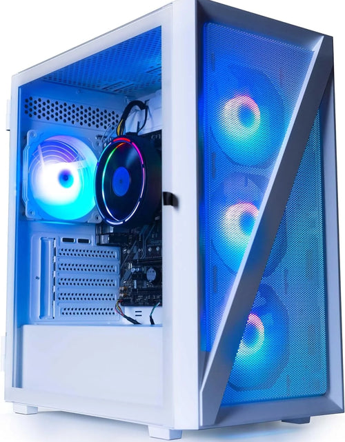 Load image into Gallery viewer, Castle Prebuilt Gaming PC - AMD Ryzen 5 5600G CPU (4.4Ghz Turbo) | Radeon Vega 7 Igpu (4GB) | 1TB M.2 Nvme SSD Storage | 16GB DDR4 RAM | Windows 11 Gaming Desktop Computer | 5G-Wifi + BT
