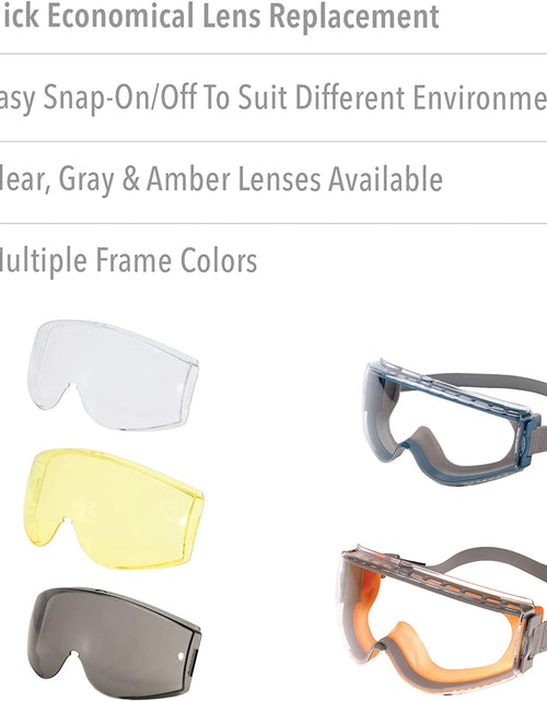 Load image into Gallery viewer, Honeywell  Stealth Safety Goggles with Gray treme Anti-Fog Lens, Gray Body &amp; Neoprene Headband (S3961C), Gray Lens
