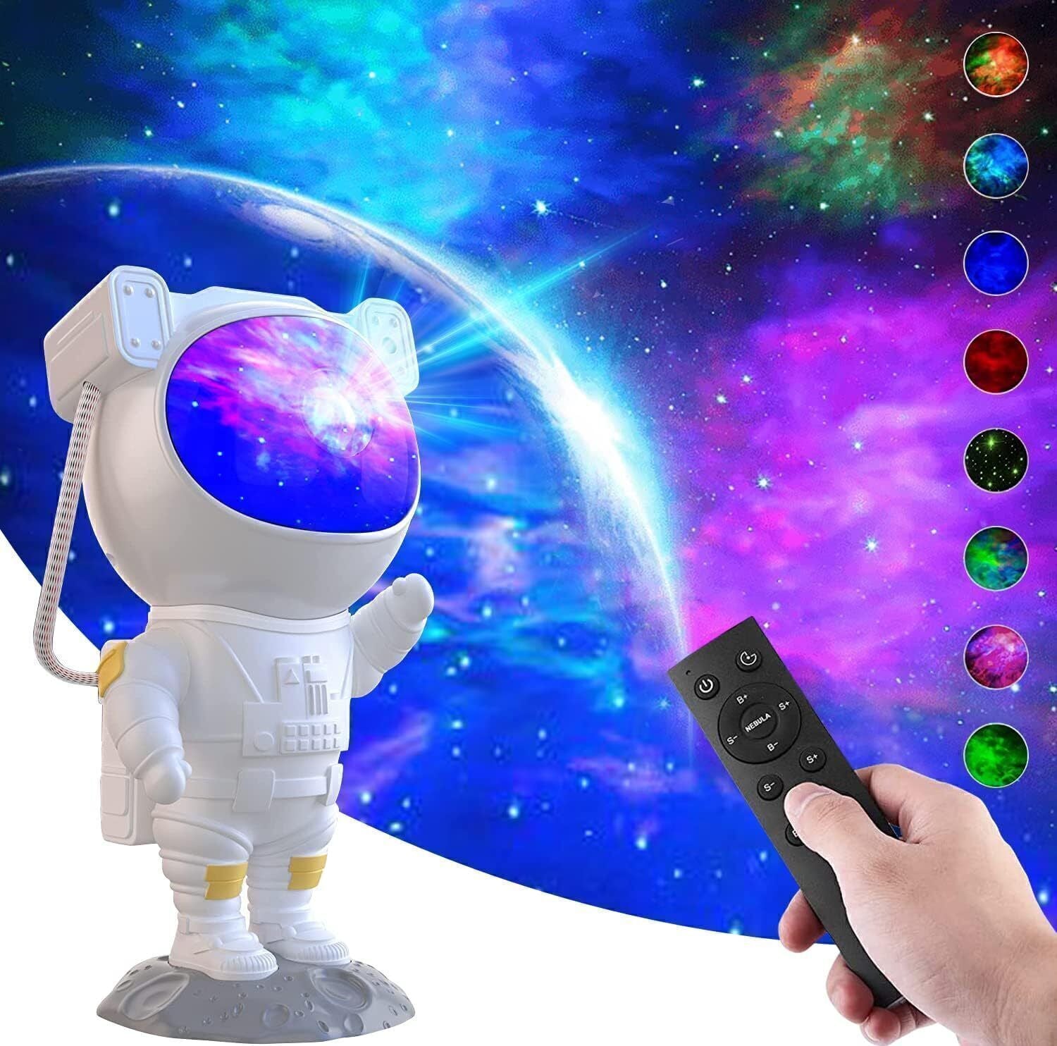 Astronaut Projector Galaxy Starry Sky Night Light Ocean Star LED Lamp Remote