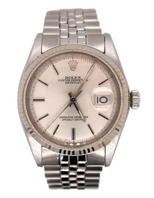 Load image into Gallery viewer, 36Mm Datejust Mens Steel Watch Jubilee Band Silver Linen Dial 1601
