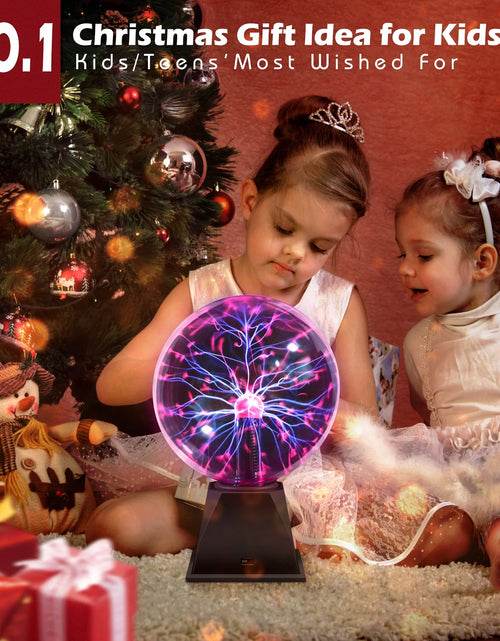 Load image into Gallery viewer, Plasma Ball Orb, 3&quot;Plasma Ball Plasma Globe for Kids Thunder Lightning Decorative Lamp USB/ Powered
