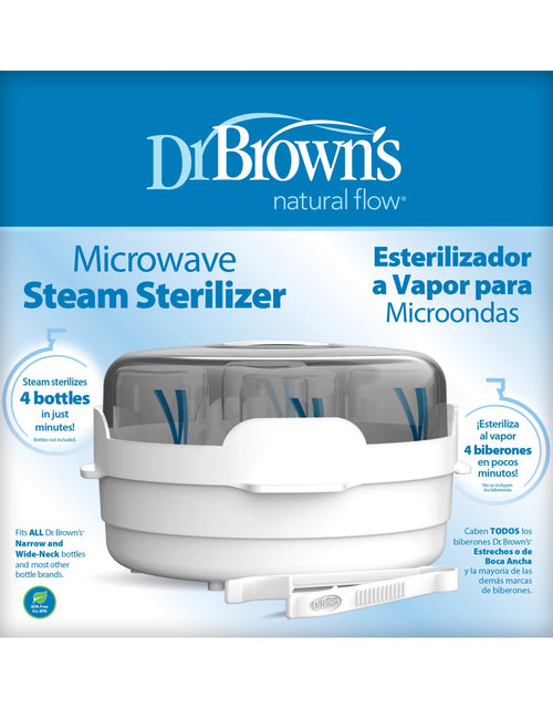 Load image into Gallery viewer, Dr. Brown’S Microwave Steam Sterilizer, Quickly Sterilize Baby Bottles, Travel-Friendly, BPA Free
