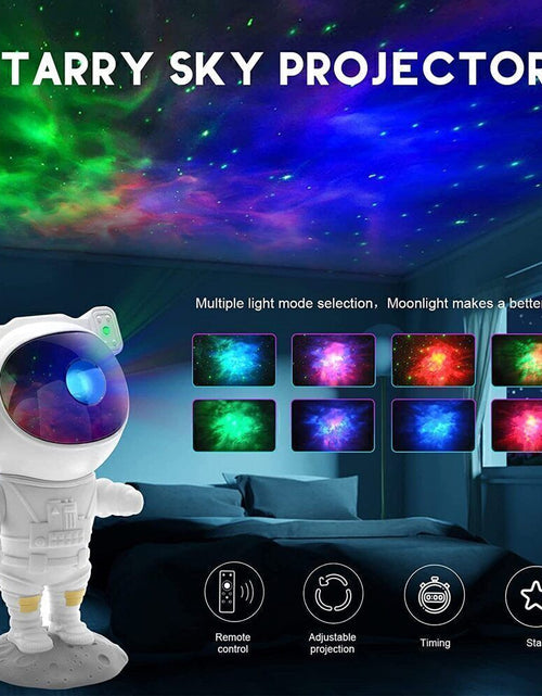 Load image into Gallery viewer, Astronaut Projector Galaxy Starry Sky Night Light Ocean Star LED Lamp Remote
