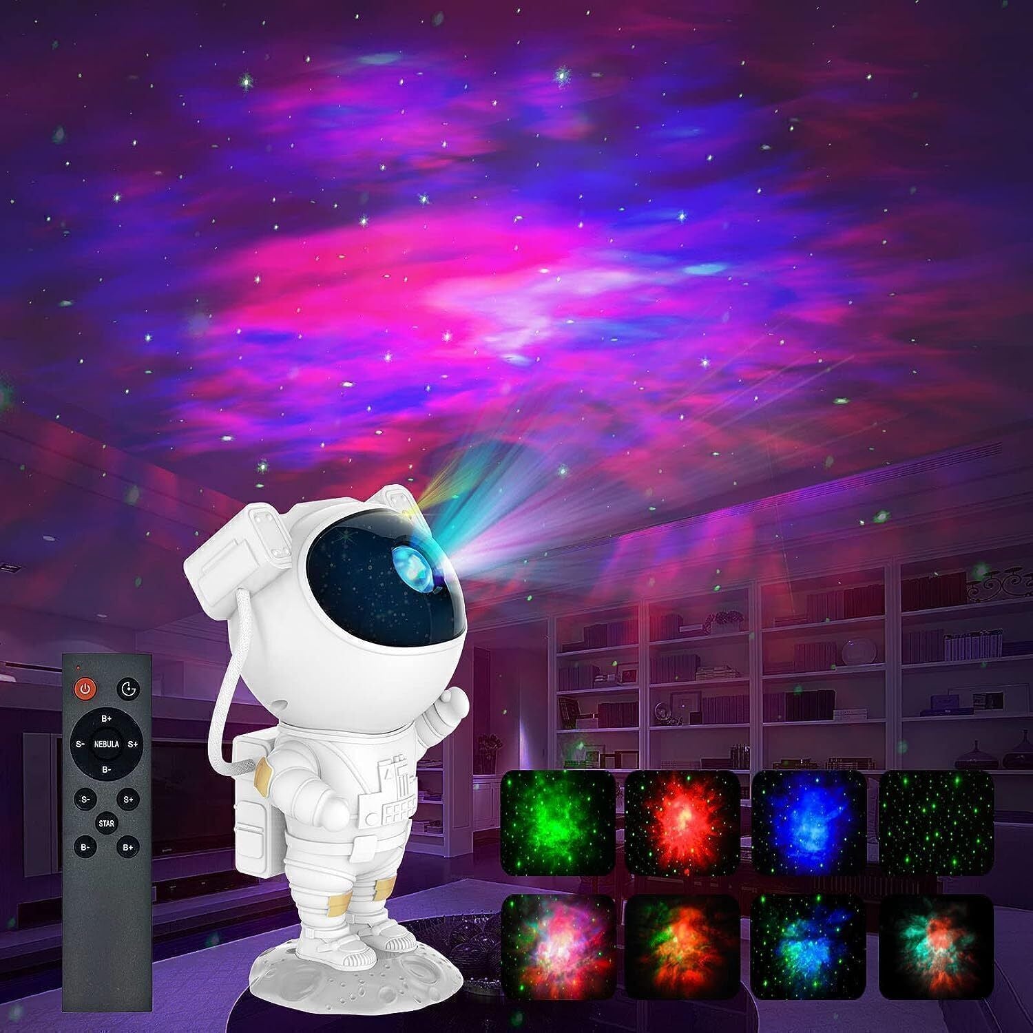 Astronaut Projector Galaxy Starry Sky Night Light Ocean Star LED Lamp Remote